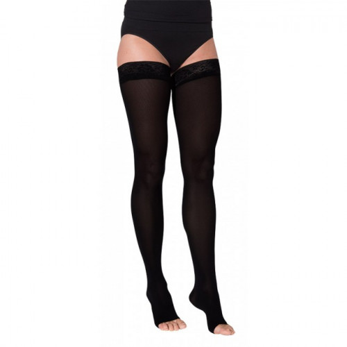 Soft Opaque Thigh High Stockings, OpenToe by Sigvaris